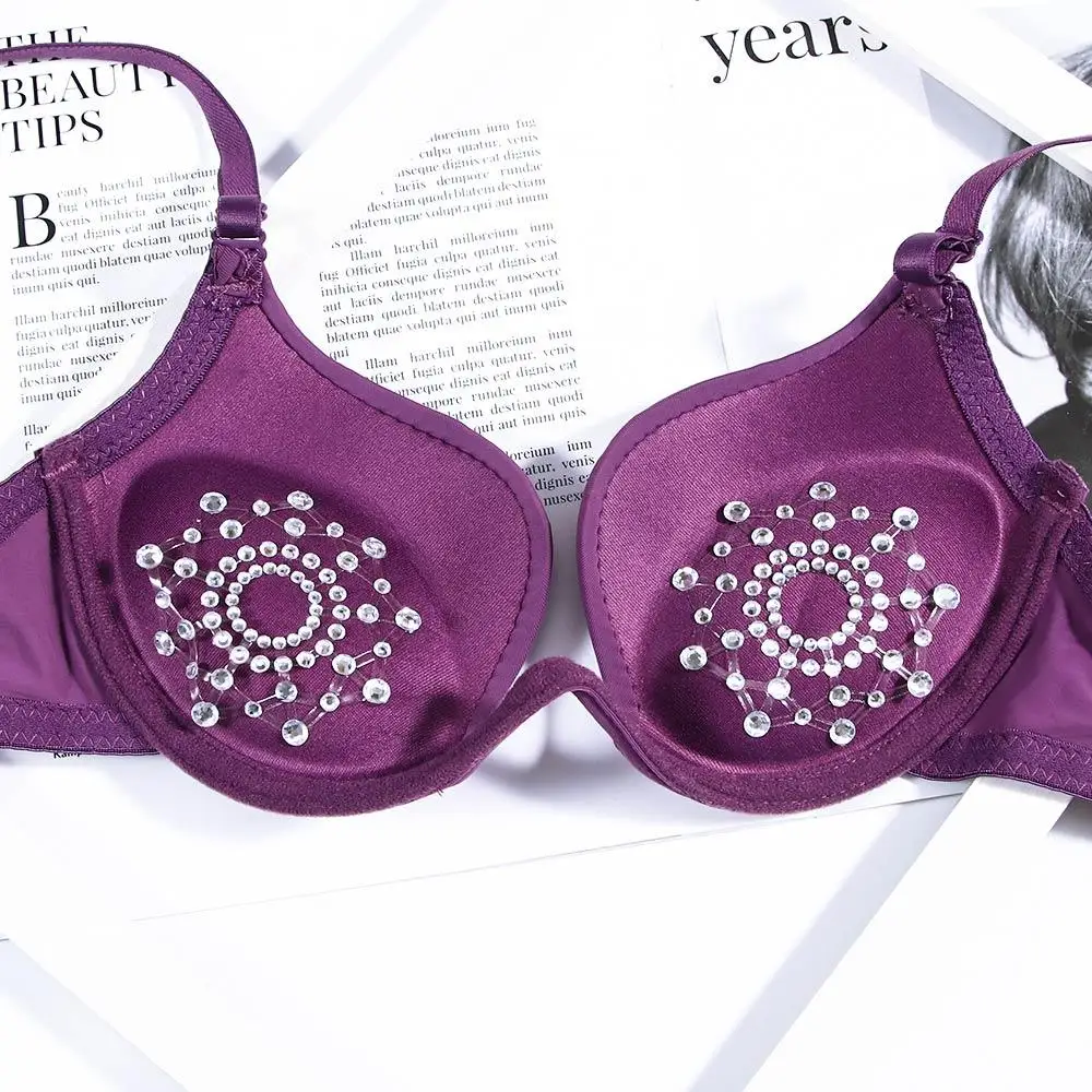 Pasties Bras Bra สติกเกอร์หัวนมที่มองไม่เห็นกลีบทรวงอกสติกเกอร์เต้านม Bra Pad Rhinestone ฝาครอบหัวนม