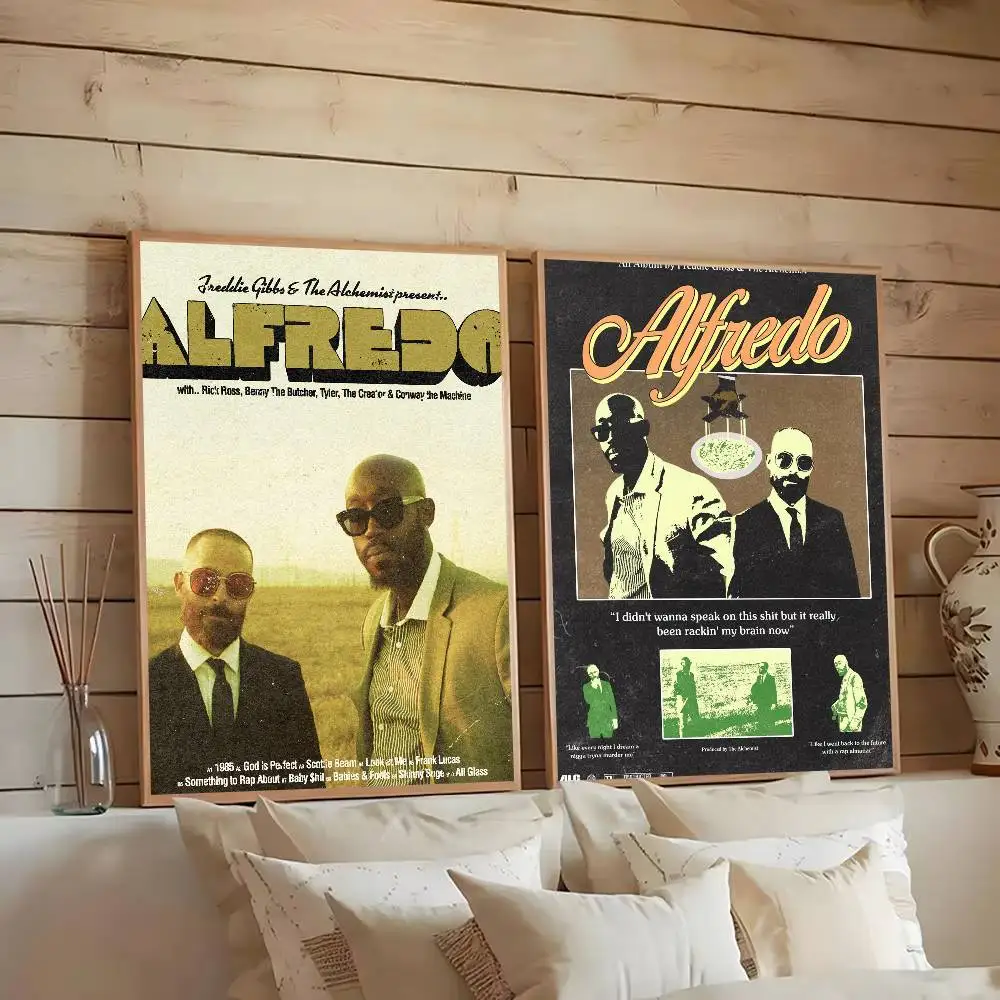 F-FrEdDiE and The Alchemist Alfredo   Anime Posters Sticky Whitepaper Sticker DIY Room Bar Cafe Kawaii Room Decor