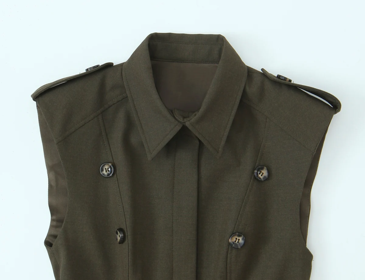 Novo vestido curto decorativo em camadas com almofada de ombro vestido curto versátil para mulheres em estilo europeu