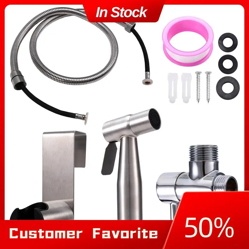 

G7/8 ручной распылитель для унитаза и биде, комплект из нержавеющей стали, ручной смеситель для биде для ванной комнаты, ручной распылитель для биде