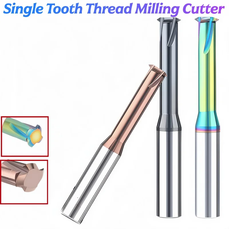 1PCS CNC 55 Degree Machine Solid Carbide P 1.058 1.27 0.907-1.411 1.336 - 1.814 Single Tooth Thread Milling Cutter