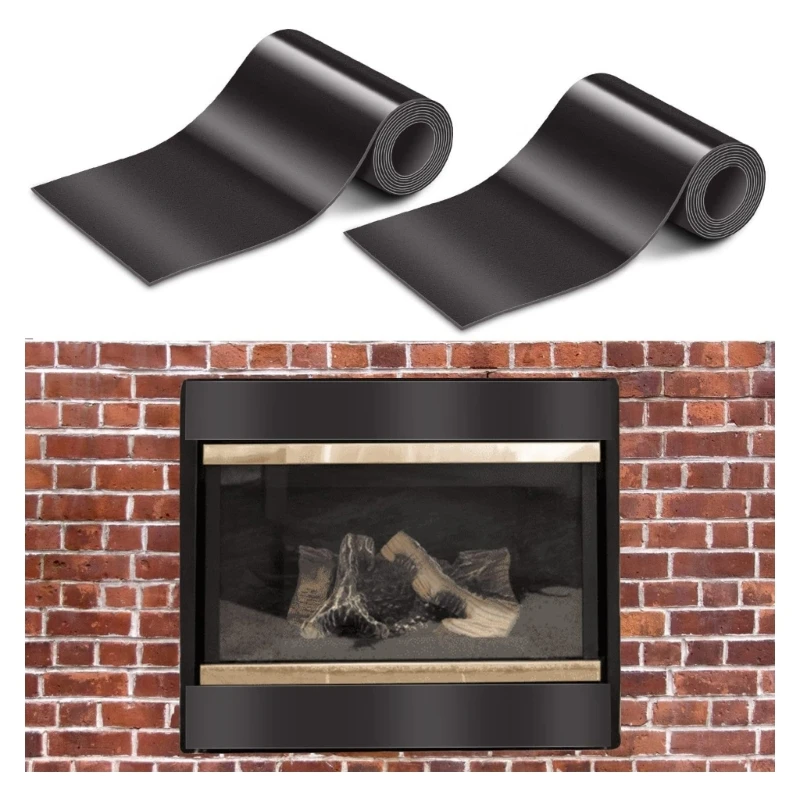 A9LB Fireplace Draft Stopper 2pcs/set Multipurpose for Protection Supplies for Cold Heat Air Out Equipment