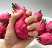 Handmade Simulation Pitaya Building Block Squishy Toy, Crunchy Sound Squeeze Stress Relief Fidget Ball