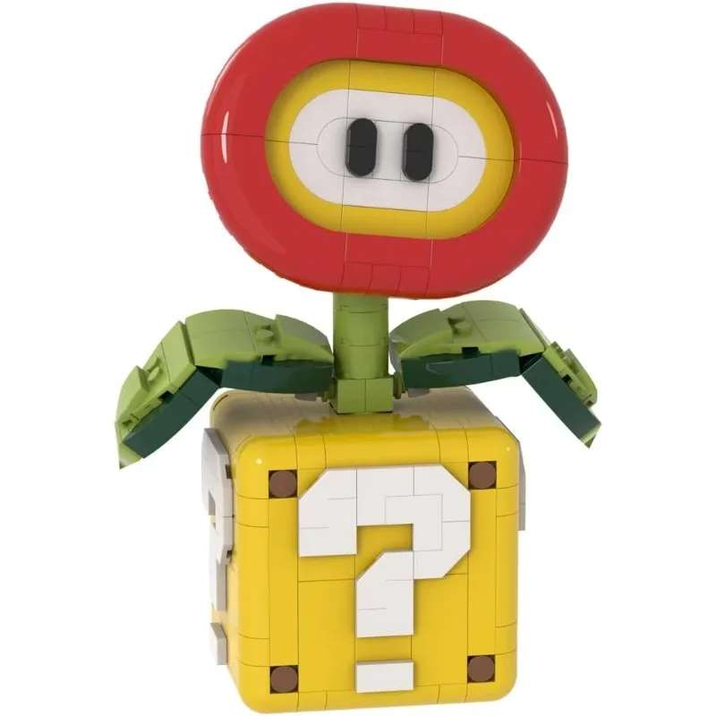 

MOC Sun Flowers Piranha Plant Model Fit 71426 Flame Flower Assembled Building Blocks Children Educational Toys Christmas Gifts