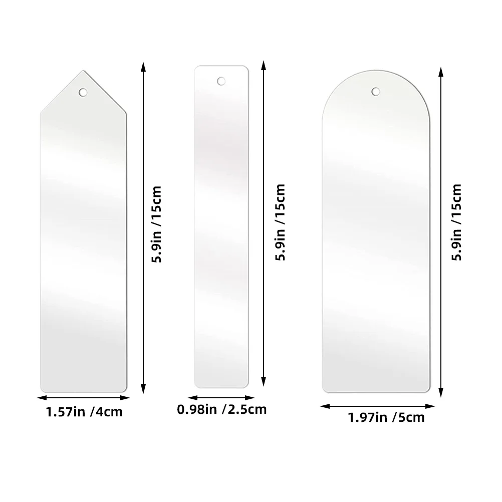 1 مجموعة الاكريليك المرجعية فارغة Craft بها بنفسك الحرفية غير مصبوغ علامات شفافة حبل القنب شرابة الإشارات المرجعية الزخرفية DIY بها بنفسك كتاب الاكريليك #5