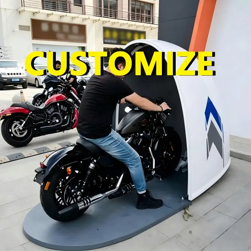 Any Size Custom Motorcycle Garage Outdoor Waterproof Fiberglass All Weather Sunproof Dustproof Wind Heavy Duty Storage Canopy