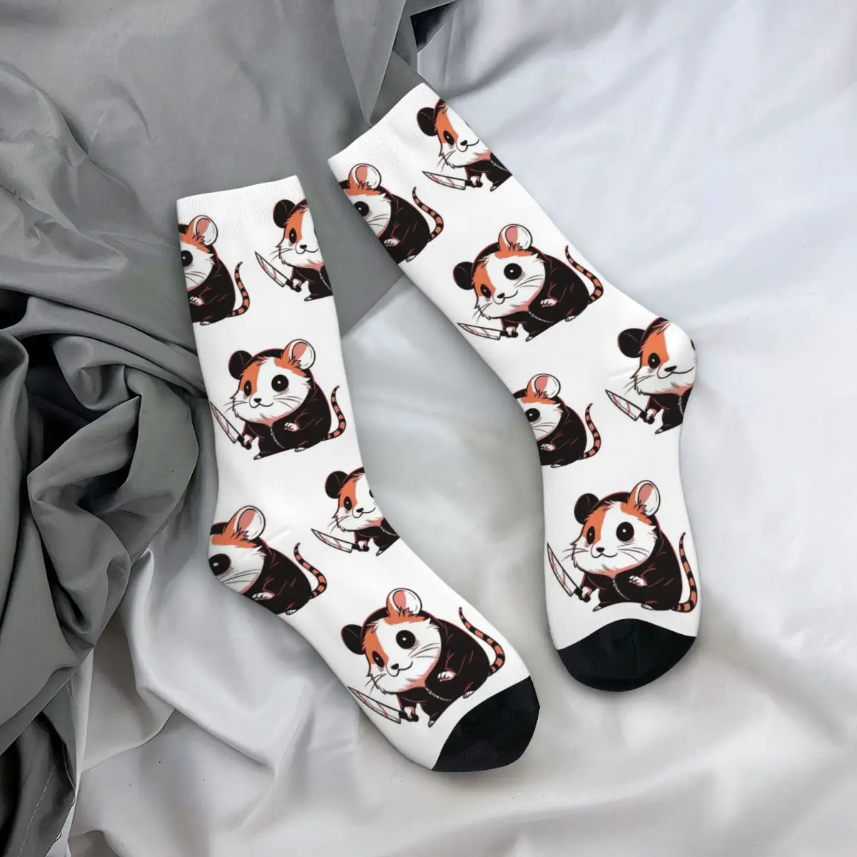 Michael Myers Hamster Men Women Socks Windproof Novelty Spring Summer Autumn Winter Stockings Gift