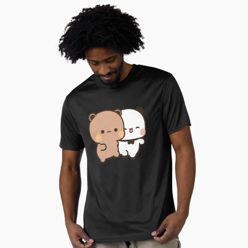 

Bubu and Dudu So Sweet Gift t shirt ‌kawaii‌ Panda Bear Cartoon Graphic tee Cute Y2K Clothes 100% cotton All size Tee S-6XL