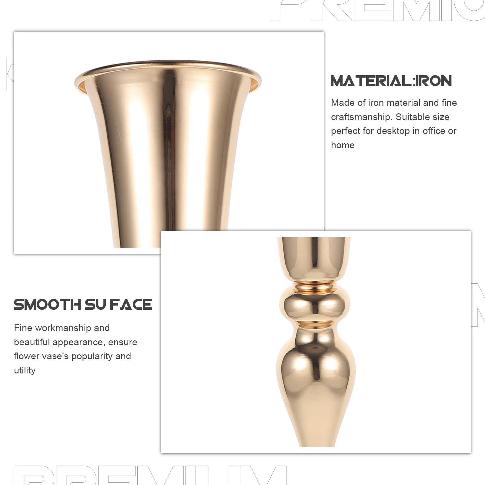 

Металлическая ваза-труба в винтажном стиле, простая декоративная металлическая ваза для свадебного стола, центрального украшения, декора дома и офиса, элегантная