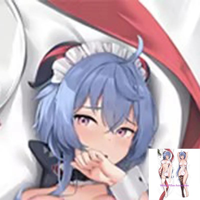 

Dakimakura Anime Pillow Cover Ganyu Double Sided Print Life-size Halloween Christmas Decoration