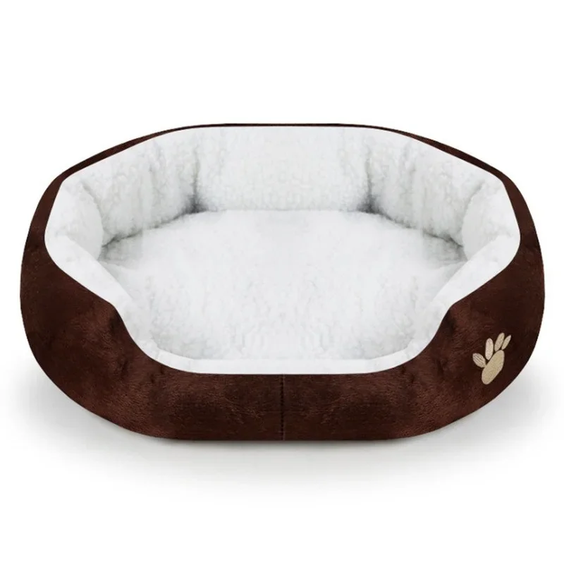 Dog Beds for Large Dogs Cashmere Warming Pet Dog Bed Sofa Lounger Cat Nest Baskets Plush Kennel Bed Comfortable Pet Supplies