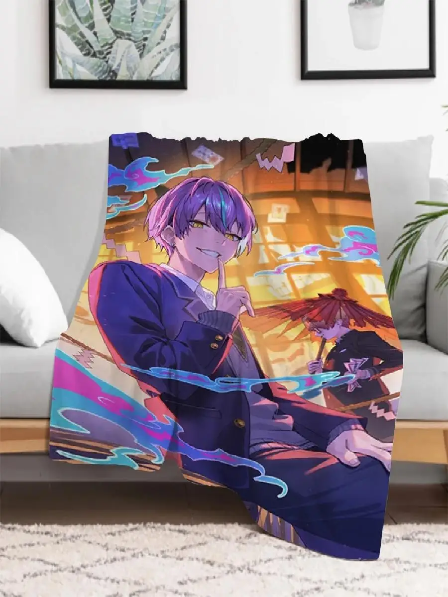 Kamishiro Rui Project Sekai بطانية لينة رقيق رمي لحاف للأطفال الكبار مثالية لسرير أريكة السفر في الهواء الطلق موسم التخييم