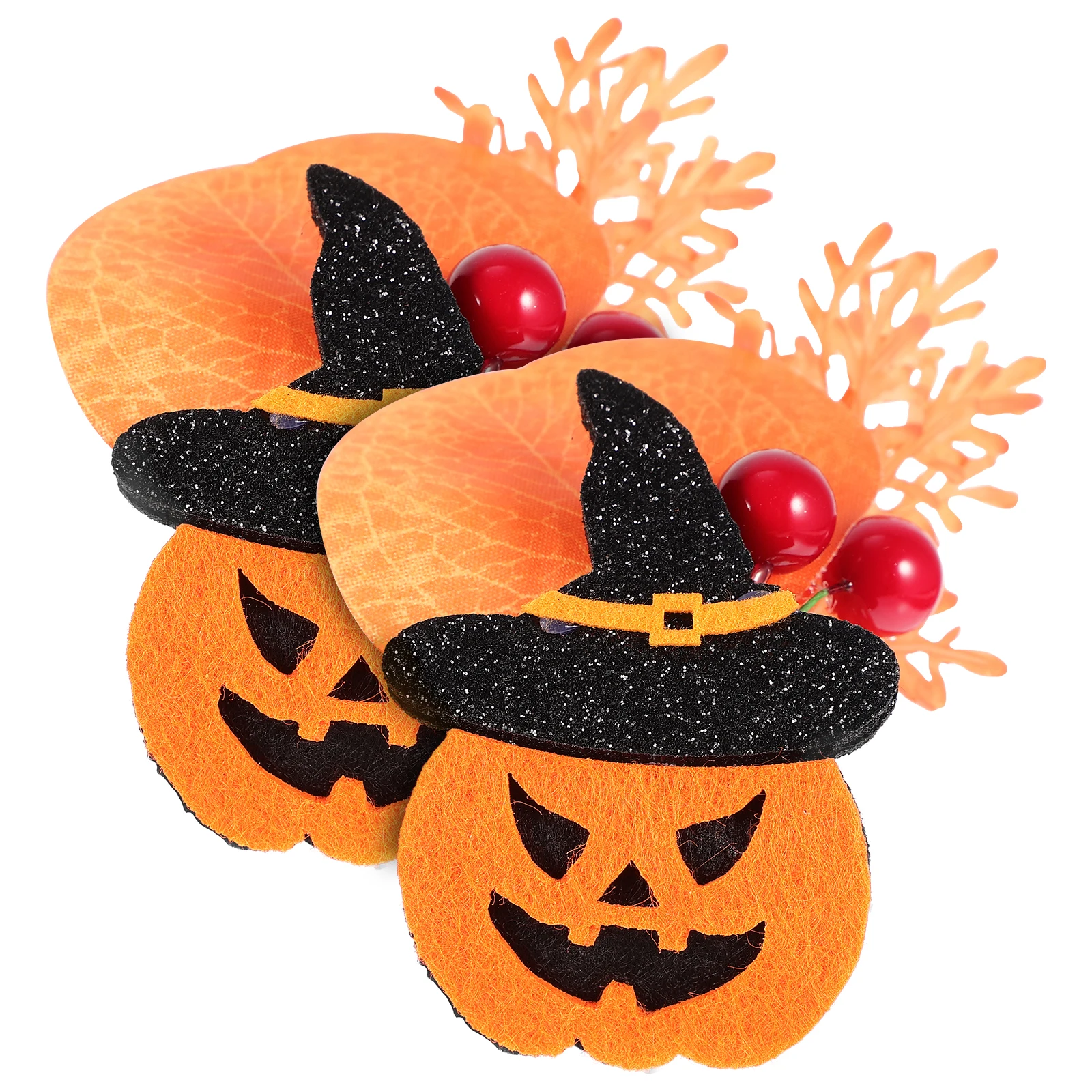 

2pcs Halloween Napkin Rings Pumpkin Berry Design Party Favors Decorative Napkin Buckles For Home Restaurant Hotel Table