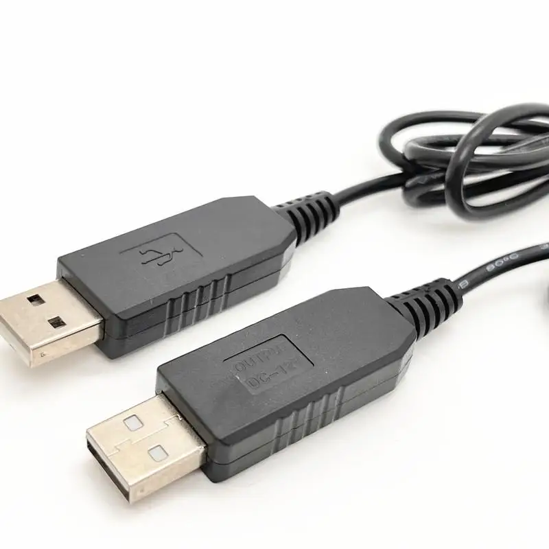5.5*2.1mm WiFi To Power Bank Cable Connector DC 5V To 9/12V Etc USB Cable Boost Converter Boost Cable