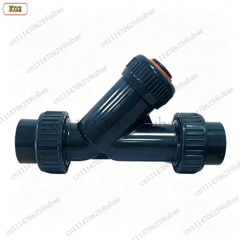 LJ_UPVC Y‑Type Angle Seat Check Valve for Aquarium Irrigation Plumbing, Corrosion Resistant One‑Way Non Return Valve