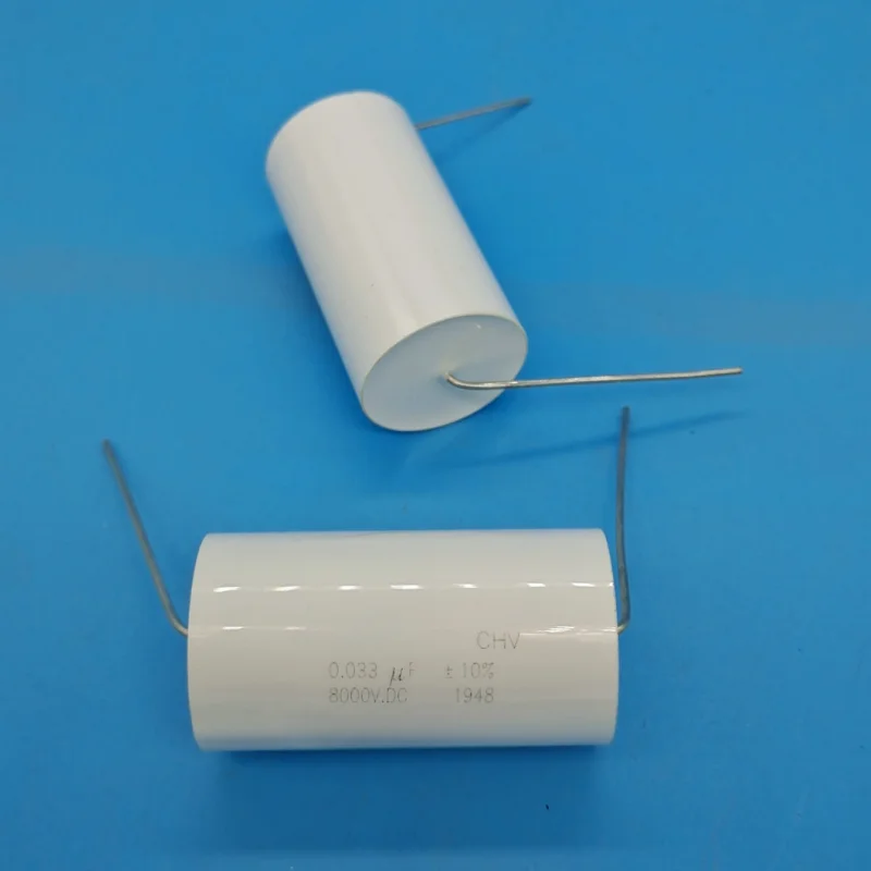 

1 шт., высоковольтный неполюсный индуктивный пленочный конденсатор 8000 В 0,033 мкФ 28X50 мм