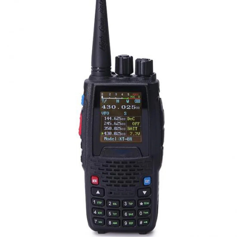 QYT KT-8R Communication Radio 5W Radios Walkie Talkie Portable FM Intercom Quad Band Two Way Radio Walkie Talkie