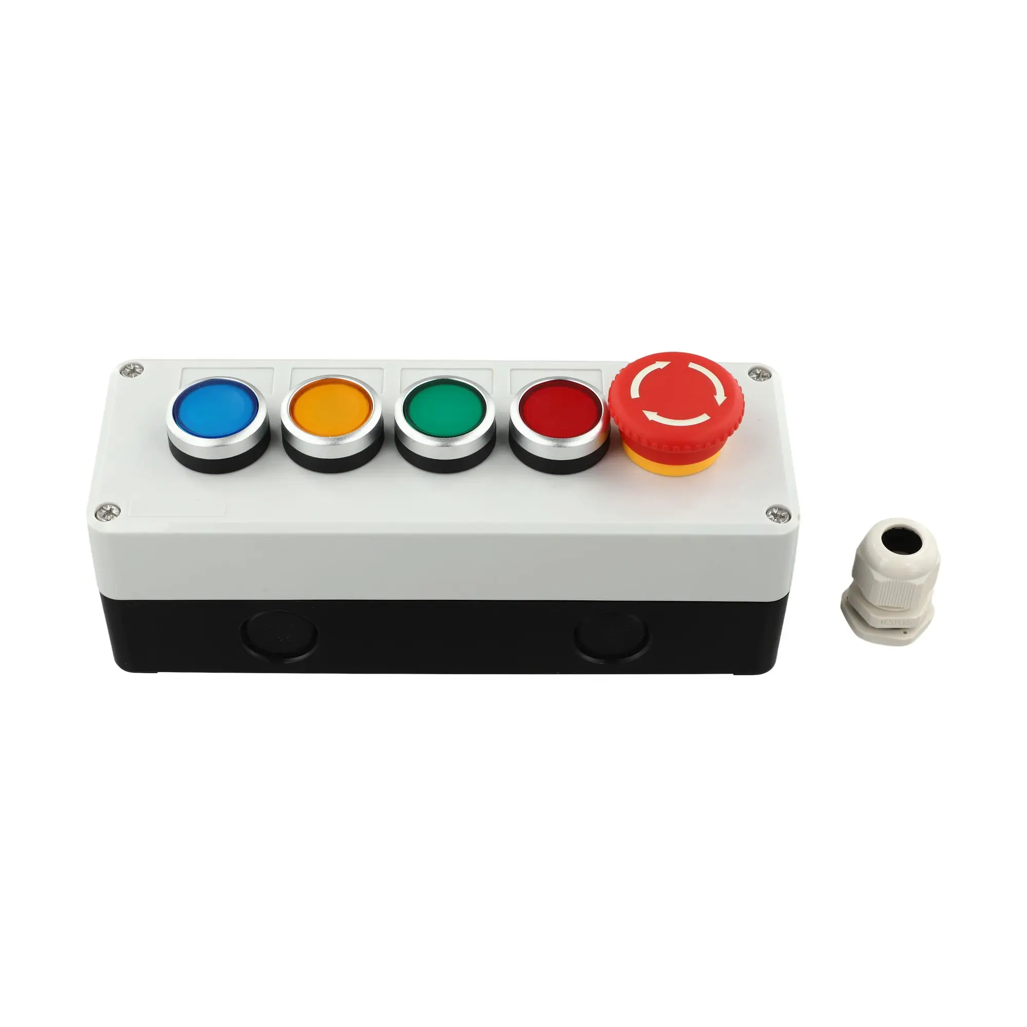 Waterproof Control Box 22mm Inching Switch 1NC 1NO Contact Type 3C Rated Voltage Above 440V For Electrical Applications
