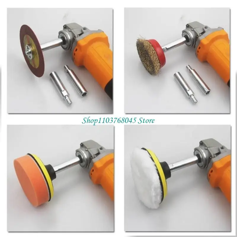 R53F 3Pcs Durability Angles Grinders Extension Rod 4Hole Design Plate Adapters