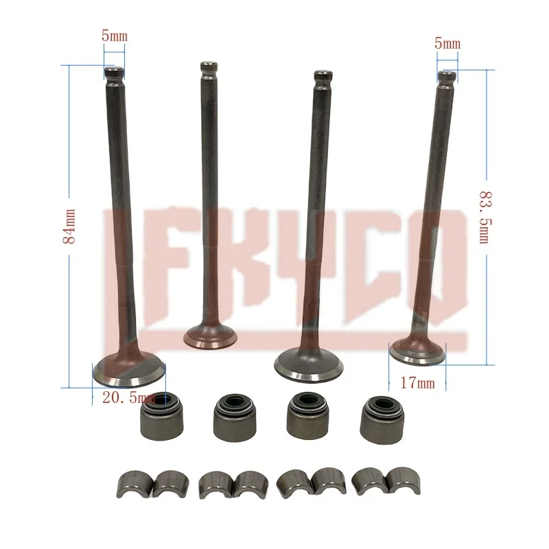 

Motorcycle Exhaust Valves Inlet Intake Stem Seal Kit For Yamaha GPD150-A NMAX NVX155 Aerox 155cc 2DP-E2111-00 2DP-E2121-00 4T