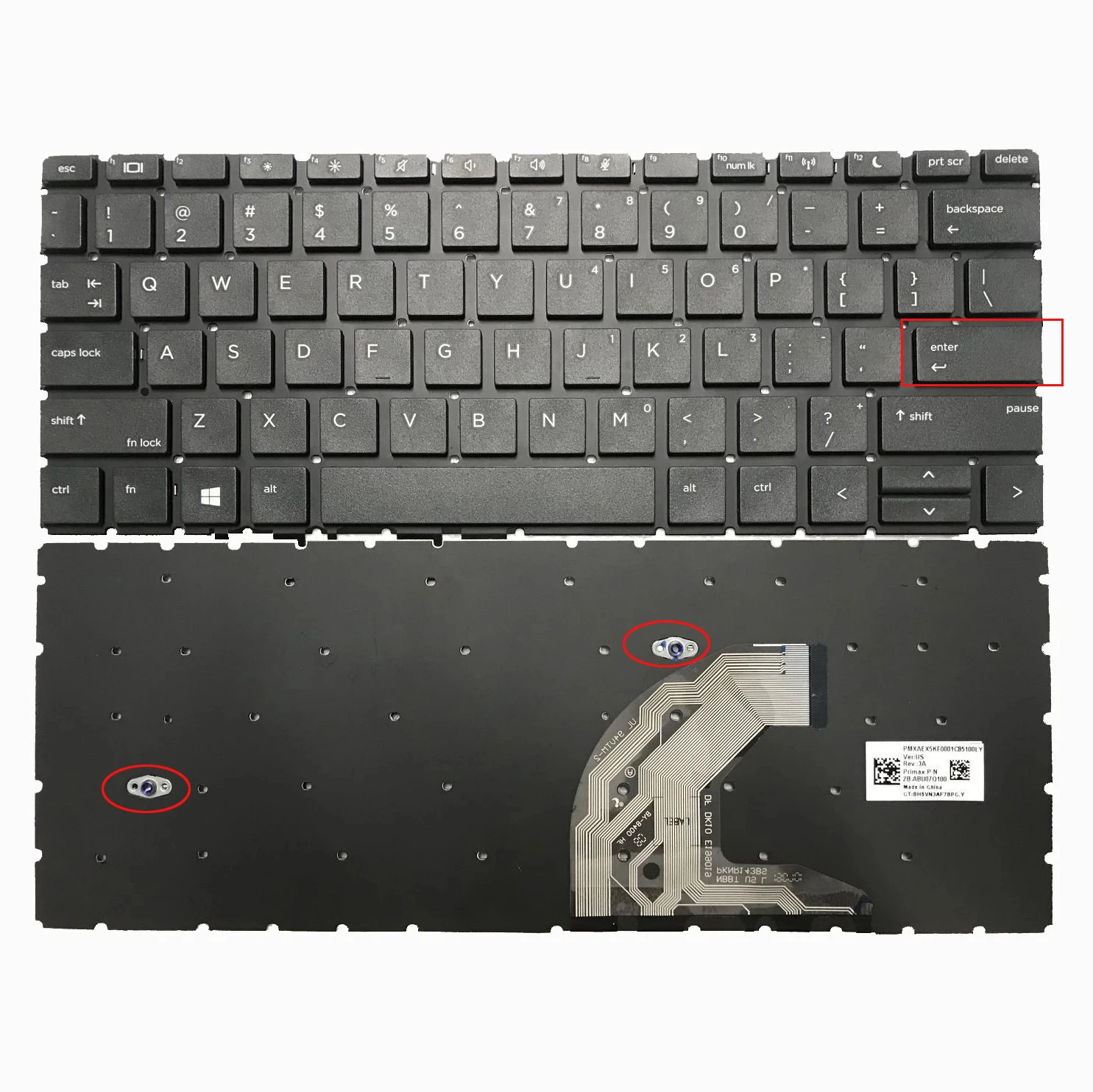 

Новая американская клавиатура для HP 430 G6 435 G6 430 G7 HSN-Q14C Q23C, черная с/без подсветки, английская