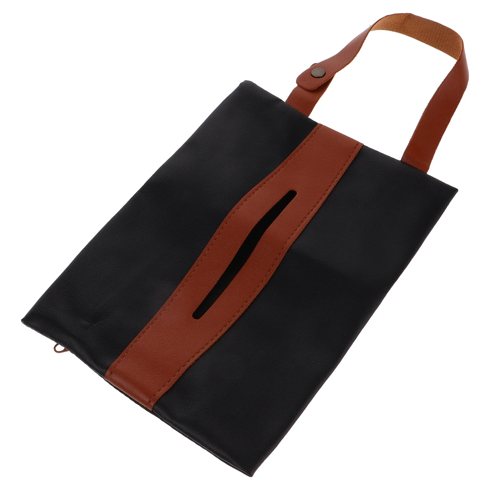 

PU Car Backseat Tissue Holder Hanging Travel Install Space Saving Stylish Interior Accessory