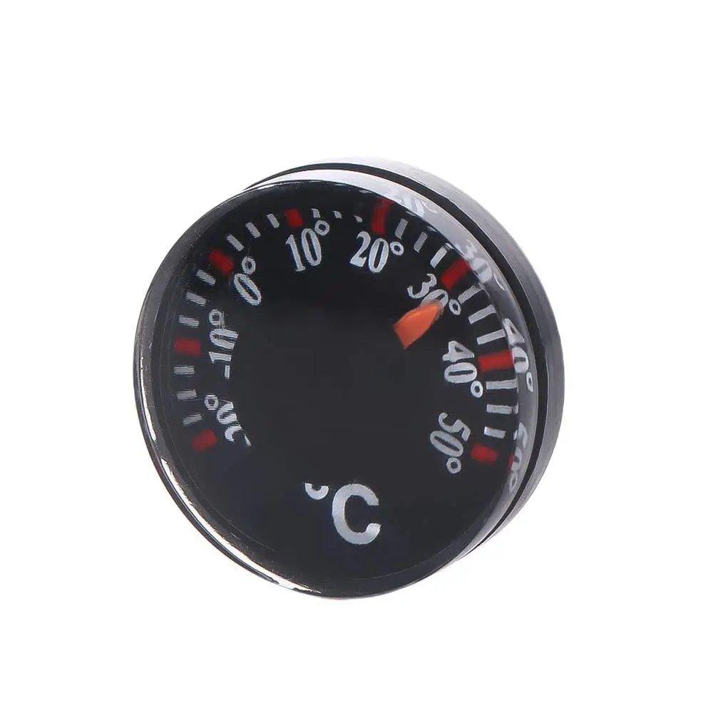 Portable Mini Circular Thermometer Waterproof Plastic Dial Thermometer 20mm Scale Measurement High Accuracy Thermometer Home