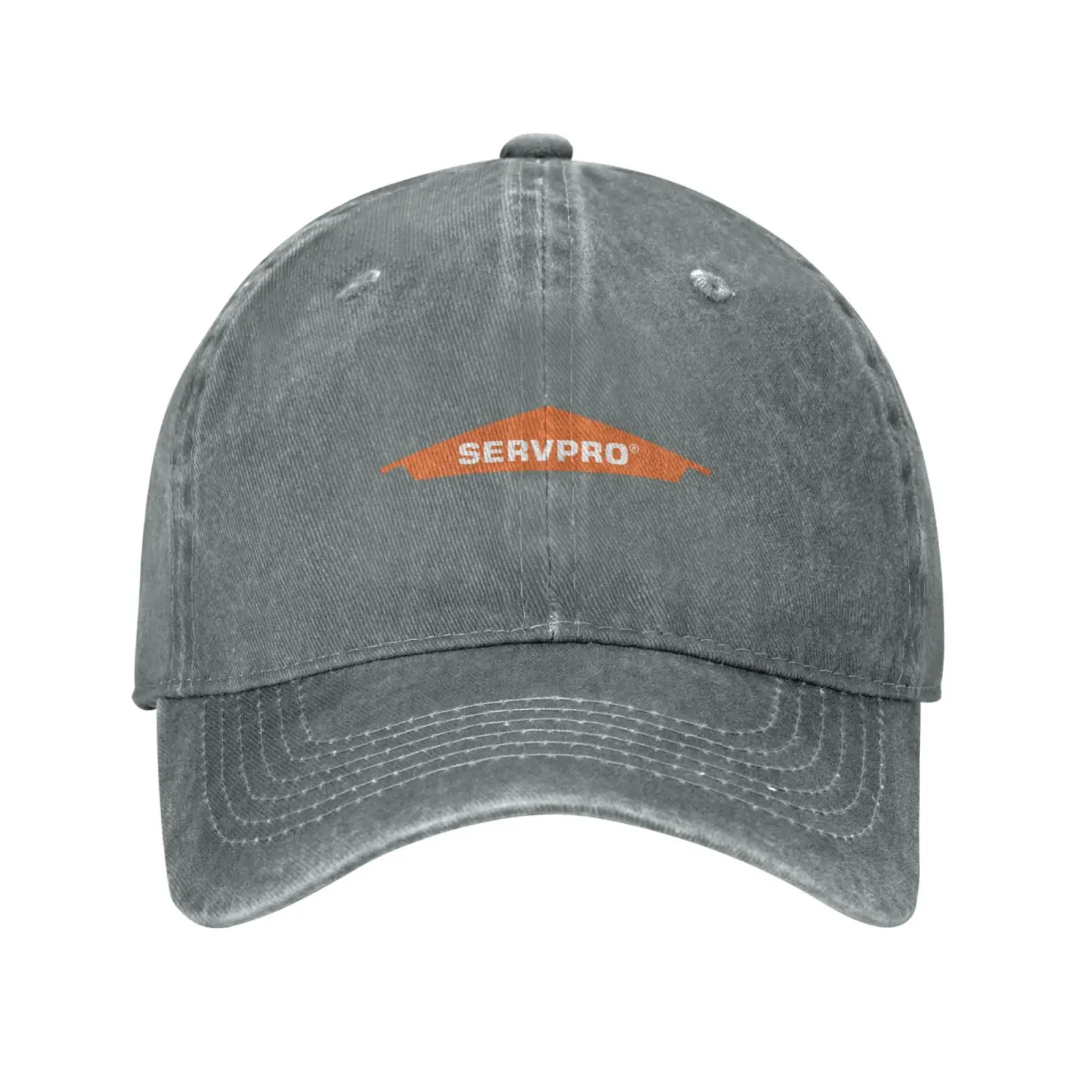 Casquette de baseball en denim avec logo Servpro, chapeau de qualité