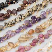 GUFEATHER,20pcs/lot,ME17,jewelry accessories,stainless steel,natural stone,hand made,charms,diy pendants,jewelry making
