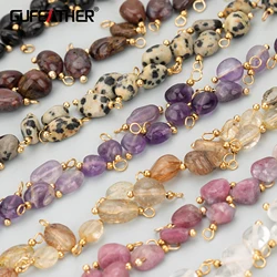 GUFEATHER,20pcs/lot,ME17,jewelry accessories,stainless steel,natural stone,hand made,charms,diy pendants,jewelry making
