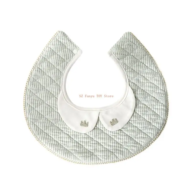 96GC مرايل قطنية أساسية للأطفال مرايل متعددة الأنماط للحفاظ على الملابس نظيفة وجافة