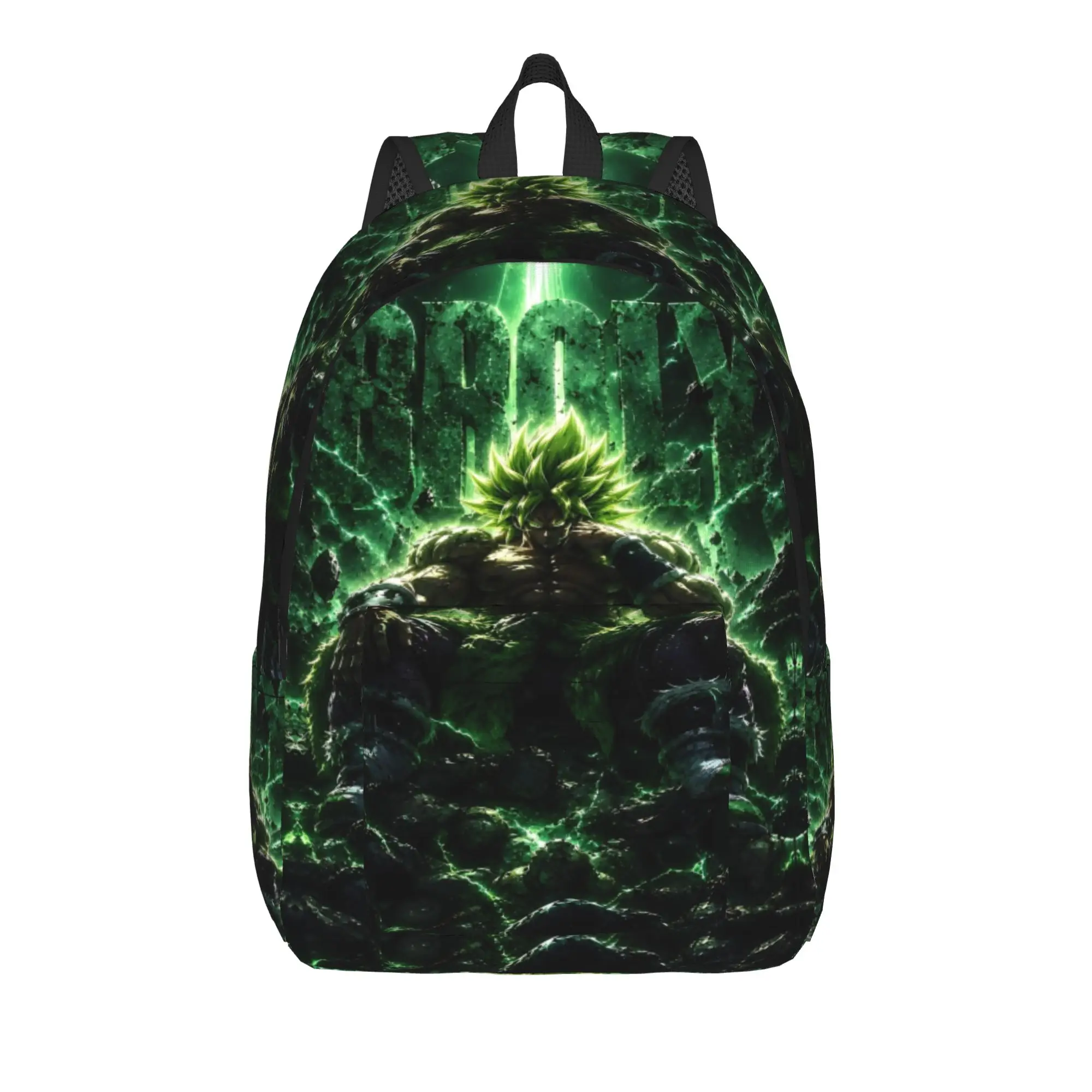 Fashion Dragon Ball Theme Broly Backpack  Mochilas Harajuku Design For Work Zipper Closure Rucksack