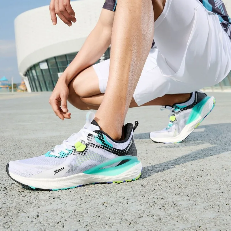 Xtep Dynamic Foam Running Shoes Men Shock Absorbing Lightweight Sports Shoes Wear-Resistant Non-Slip Sneakers 880319110119