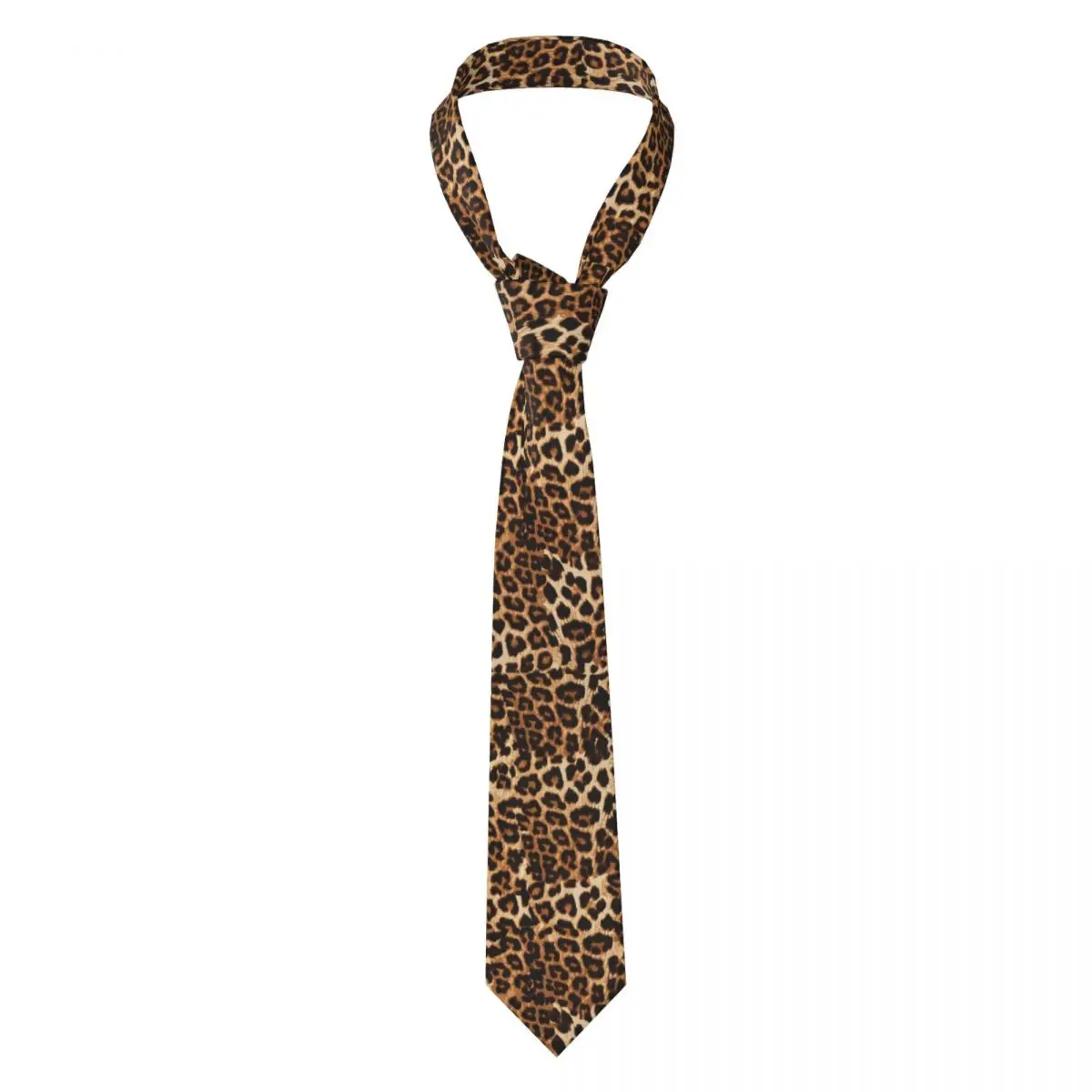 

Custom Cheetah Leopard Skin Print Neck Ties Men Printed Necktie Animal For Business Mens Silk Tie