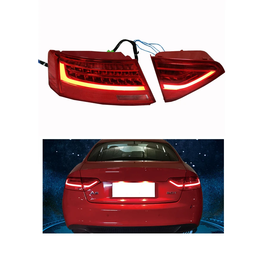 Audi A5 Accessories Taillights For 2013-2016 Audi A5 8T LED Tail Lamps Upgrade Audi A5 Dynamic Tail lights