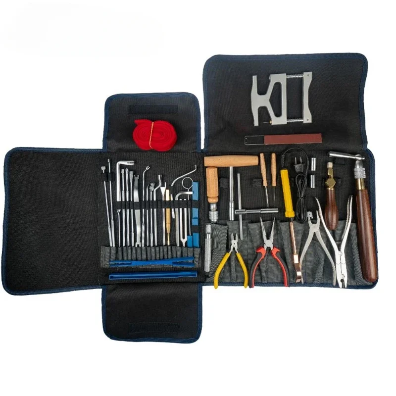 

Professional Piano Tuning Kit Tuner Tools Set Piano Tuning Tool Wooden Handle Fixed Tuning Wrench With Bag Gifts
