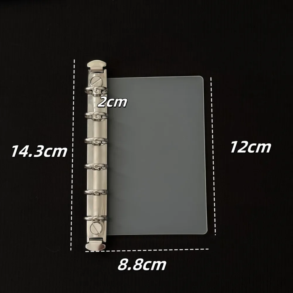 

Portable Retro Brown Loose-leaf Notebook A7 DIY Scrapbook Travel Journal PU Leather Notepad Student Use