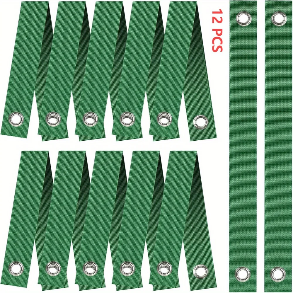12pcs Tree Straps for Staking Guying Support Newly Planted Sapling Straight Hurricane Protection - Eco-Friendly Plant Care Acces