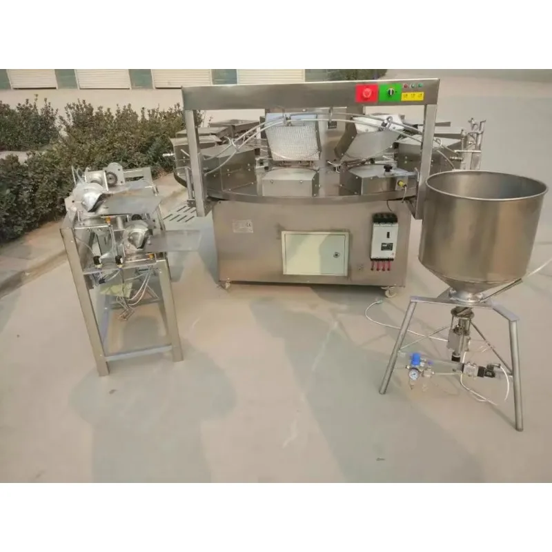 Customize Rotary Electric Waffle Cone Production Line Automatic Multi Station Waffle Machine Stainless Steel For Cone Making