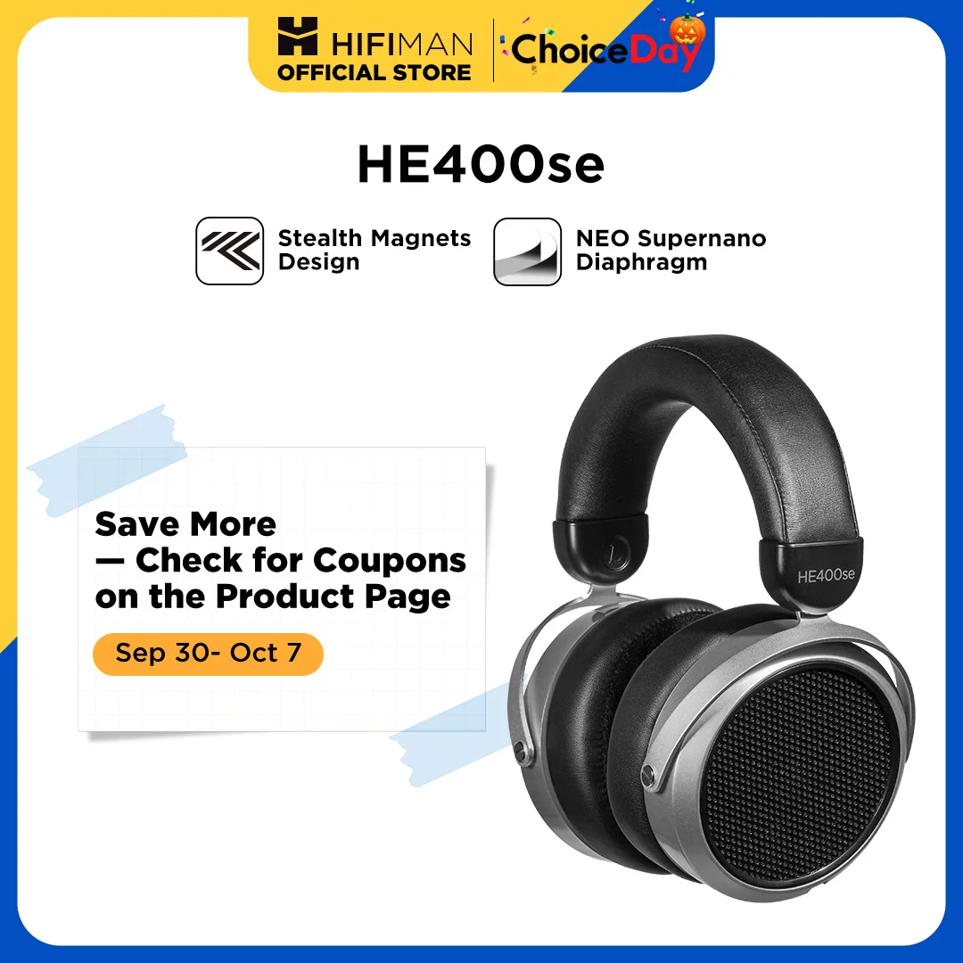 HIFIMAN ? couteurs avec aimants furtifs HE400SE, oreillettes filaires magntiques planaires, plein format