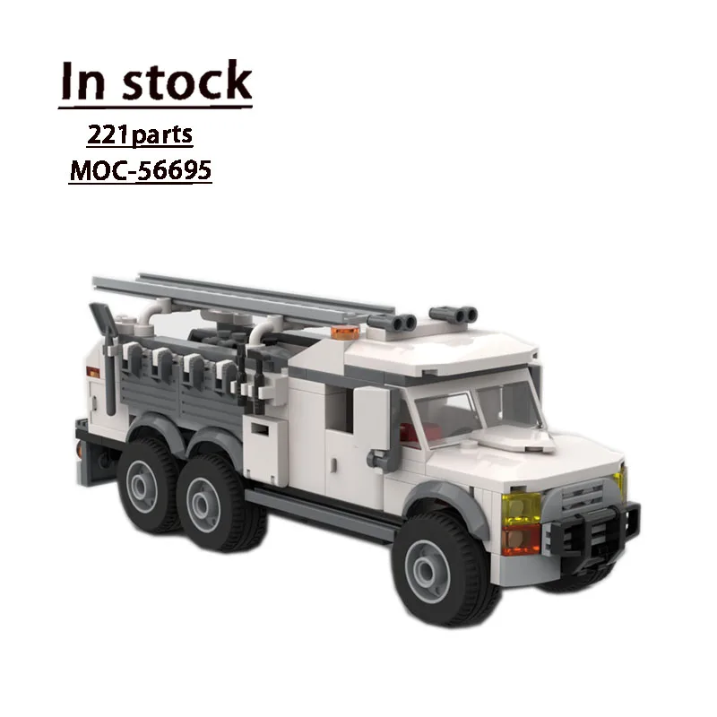 

MOC-56695 Heavy Duty Service Truck Splicing Assembly Building Block Model MOC Creative Educational Kids Birthday Toy Gift