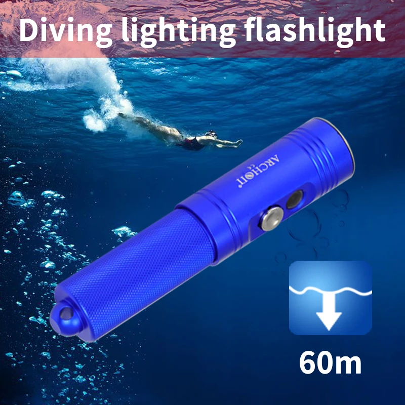 ARCHON V10S Scuba diving lights Dive trainee flashlight Dive club torch Underwater 100m Diving lighting lamp Sea fishing hunting