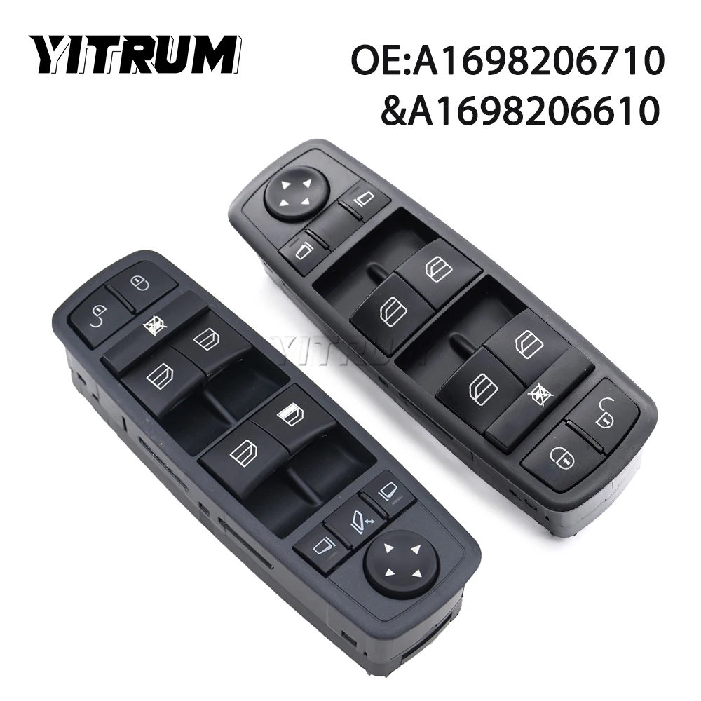 

YITRUM A1698206710 A1698206610 Power Window Switch Button For Mercedes Benz B-Klasse W245 A-Klasse W169 1698206610 1698206710