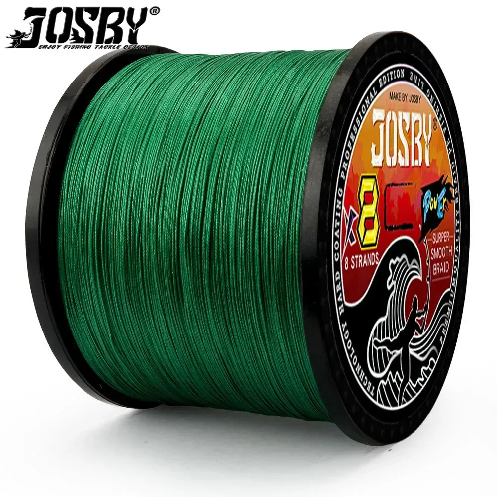 JOSBY 8X Multifilament Fishing Line 8 Strands Braided Wire PE 300M 500M 100M Carp Fishing Goods 22-100LB Sea Fishing Accessories