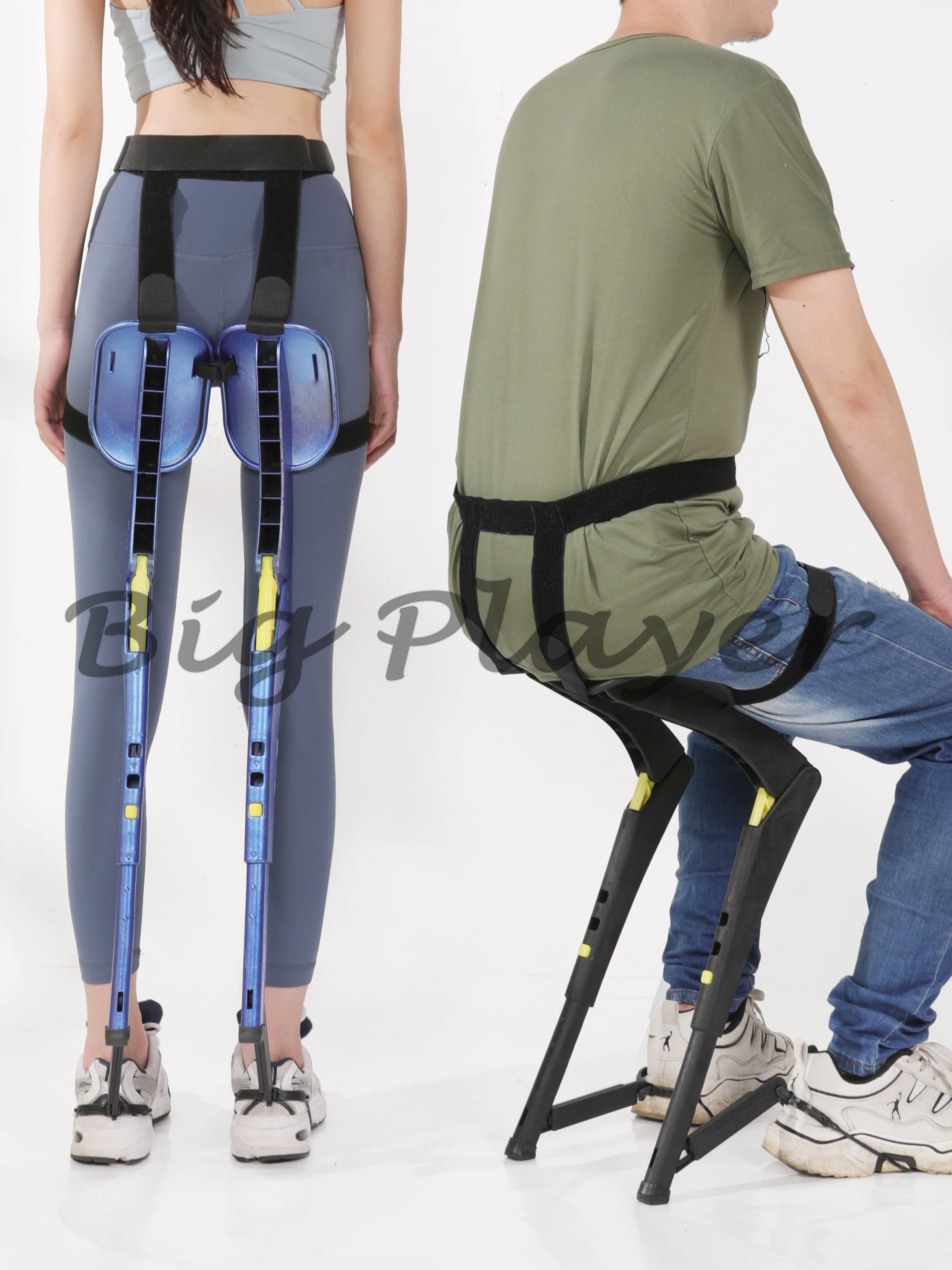 

Exoskeleton Sports Wearable Invisible Seat Fishing Stand Guard Outdoor Factory Camping Portable Folding Chair Stool