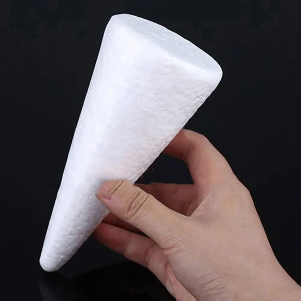 

3PCS New Foam Modelling Foam White Cone Foam Ball Light Christmas Tree Decor Christmas