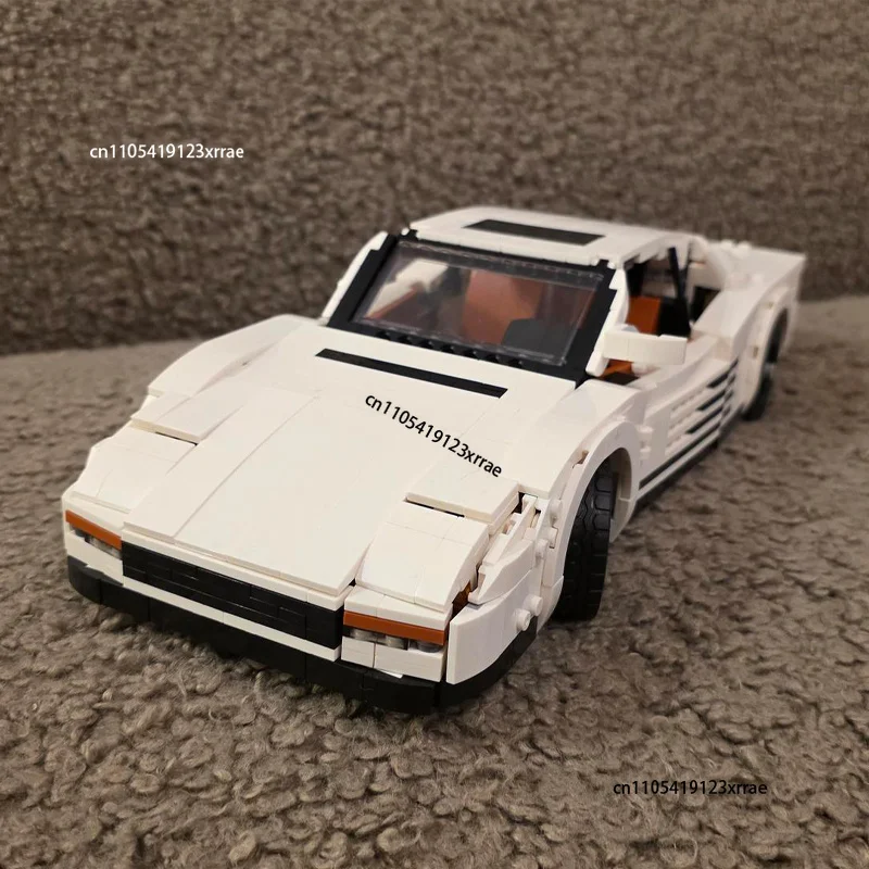 NEW MOC Testarossa Miami-V City Supercars Building Blocks Idea Roadster Bricks Champions Vehicle Assembly Toy Car Gift Christmas