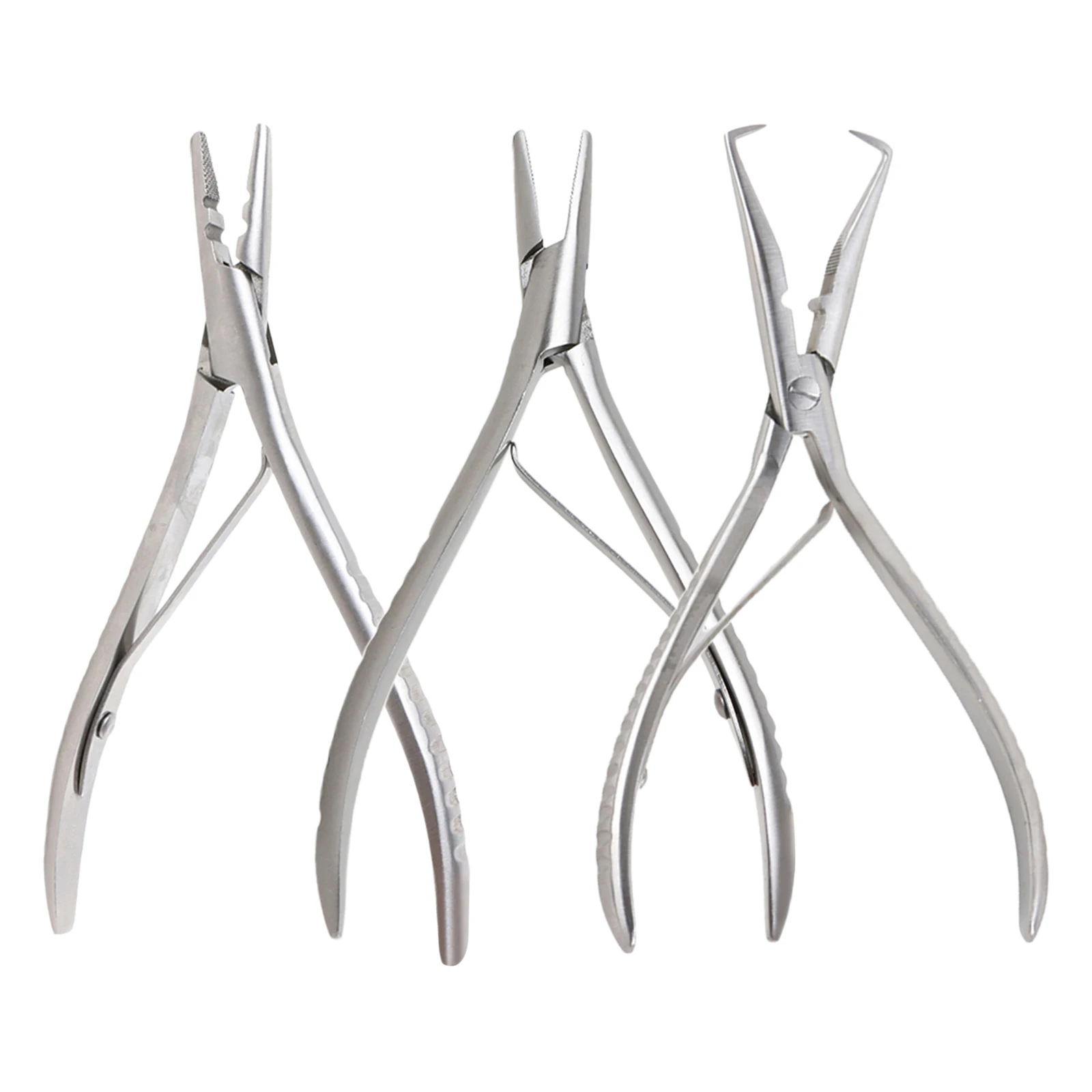 

2 Holes Stainless Steel Hair Extension Pliers for Micro Nano Ring I tip Hair Opener Removal Tool