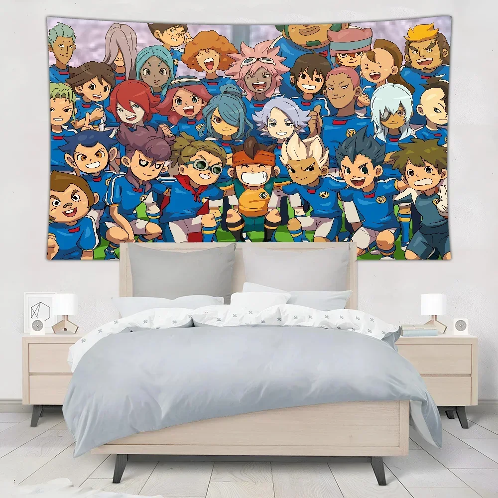 I-Inazuma E-Eleven Tapestry Wall Hanging Tapestry Art Deco Blanket Curtain Hanging At Home Bedroom Living Room Decor