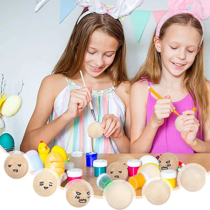 حبات خشبية مستديرة سهلة الاستخدام ، حبات خشبية طبيعية ، لون طبيعي ، لون طبيعي ، جودة عالية ، متينة ، عصرية #3